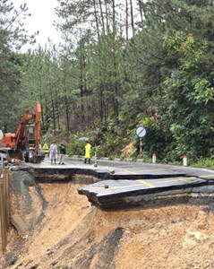 Bộ Xây dựng công bố tình huống khẩn cấp, khẩn trương khắc phục hư hỏng đèo Mimosa