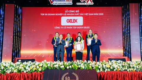 GELEX lần thứ 4 lọt TOP 50 Doanh nghiệp lợi nhuận xuất sắc nhất Việt Nam 2023
