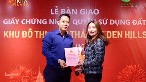 KITA Land bàn giao giấy chứng nhận quyền sử dụng đất dự án Golden Hills