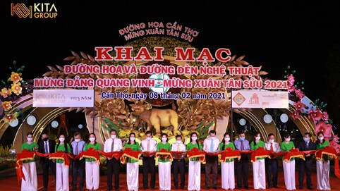 KITA Group tài trợ 6 tỷ cho đường hoa lớn nhất khu vực miền Tây