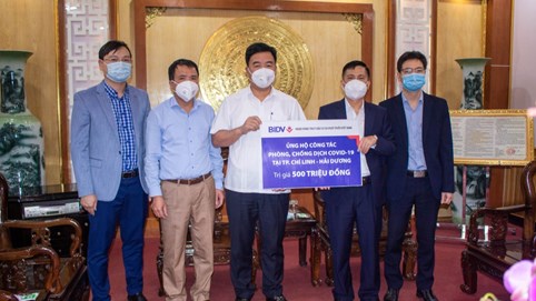 BIDV tiếp tục ủng hộ khẩn cấp 2,8 tỷ đồng phòng, chống dịch Covid-19