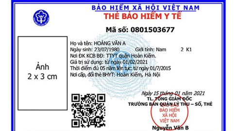 Trường hợp nào phải đổi thẻ bảo hiểm y tế mẫu mới từ 1/4/2021?