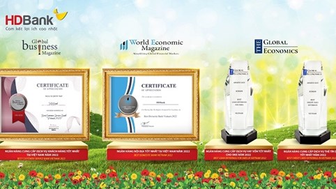 HDBank 'thắng lớn' 4 giải thưởng quốc tế về chất lượng dịch vụ