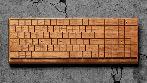 Dân chơi phím cơ tìm đâu ra keycap full gỗ đẹp mắt thế này?