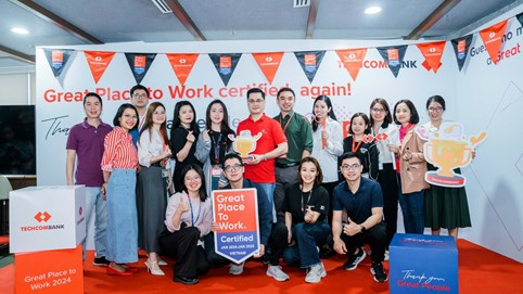 Techcombank – Ngân hàng Việt Nam duy nhất hai năm liên tiếp được GPTW vinh danh “Nơi làm việc xuất sắc nhất Việt Nam”