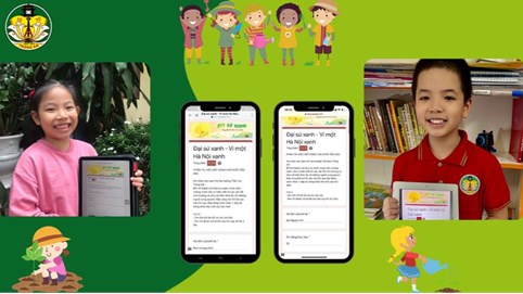 Trường Tiểu học Tràng An đạt thành tích Xuất sắc trong chương trình “Xây dựng trường học xanh - Vì một Hà Nội xanh” trên địa bàn quận Hoàn Kiếm