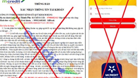 Mcredit khuyến cáo khách hàng cảnh giác trước thủ đoạn lừa đảo qua app