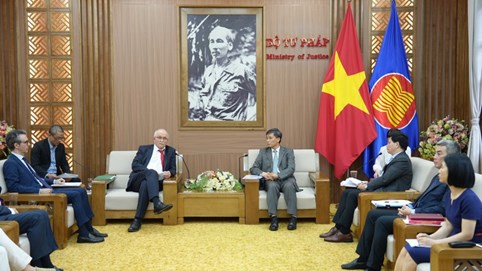 Tiếp tục mối quan hệ hợp tác pháp luật và tư pháp giữa Việt Nam - EU