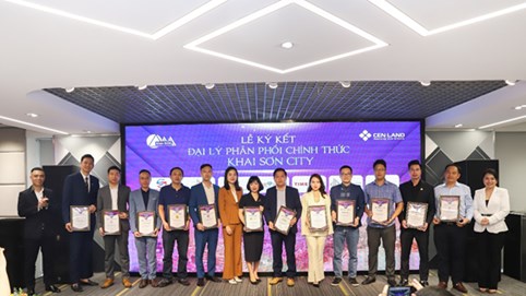 Lễ kí kết đại lý phân phối chính thức dự án Khai Sơn City giữa Cen Land và các đại lý chiến lược