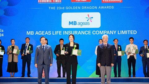 MB Ageas Life lọt Top doanh nghiệp FDI tiêu biểu 2023 nhận giải thưởng Rồng Vàng