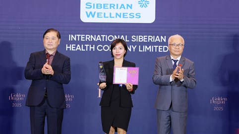 Công ty Siberian Health Quốc tế được vinh danh Top 30 doanh nghiệp FDI tiêu biểu tại Giải thưởng Rồng vàng 2025