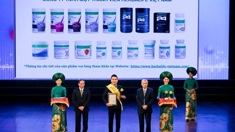 Các sản phẩm của Herbalife được trao giải “Sản Phẩm Vàng Vì Sức Khỏe Cộng Đồng 2024