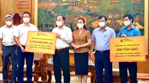 T&T Group ủng hộ 1.000 tấn gạo và 5 tỷ đồng tiếp sức Bắc Ninh, Bắc Giang chống dịch