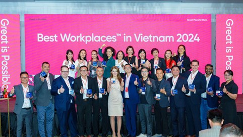 Danh sách nơi làm việc xuất sắc hàng đầu Việt Nam 2024 xuất hiện cái tên đầy bất ngờ, bên cạnh các “ông lớn”