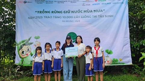 Hưởng ứng ngày môi trường thế giới, OPES trao tặng gần 1.300 cây giống tại tỉnh Tây Ninh