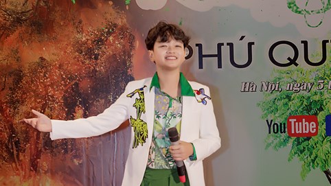 Ca sĩ nhí Cao Phú Quý ra mắt MV “Rừng khóc” để truyền tải thông điệp bảo vệ môi trường