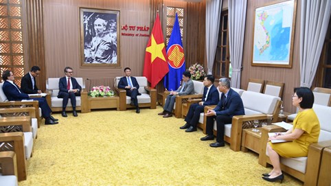 Thúc đẩy mối quan hệ hợp tác sâu rộng, hiệu quả, thiết thực giữa EU và Bộ Tư pháp Việt Nam