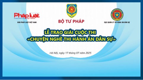 31 tác phẩm được trao giải cuộc thi “Chuyện nghề Thi hành án dân sự”