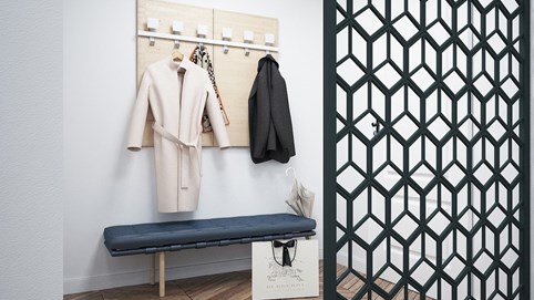 Căn hộ 1 phòng ngủ được trang trí đẹp như studio