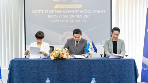 Bảo Việt: Lễ ký kết MoU ba bên giữa Viện Kế toán Quản trị Hoa Kỳ (IMA), Chứng Khoán Bảo Việt & SAPP Academy