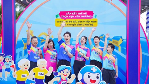 Lần đầu tiên tại Việt Nam, Long Châu tổ chức Ngày hội gia đình 3 thế hệ với sự quan tâm của Trường Giang, Đăng Khôi và 1.500 người tham gia