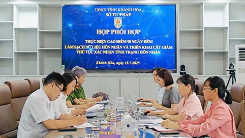 Khánh Hòa hoàn thành sớm, dẫn đầu cả nước trong rà soát dữ liệu hôn nhân