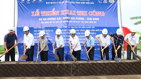 Khởi công dự án đường dây 500kV Hải Phòng – Thái Bình