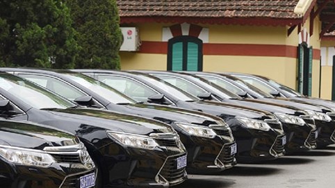 Từ ngày 10/11, thực hiện quy định mới về tiêu chuẩn, định mức sử dụng xe ô tô