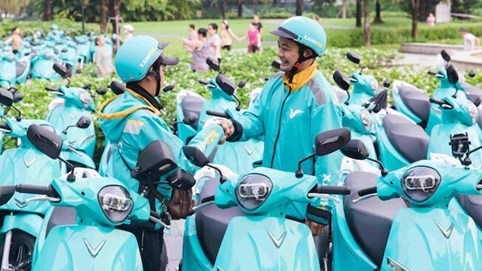 'Phủ xanh' thị trường xe ôm