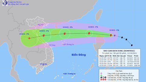 Bão số 7 vừa đi qua, Biển Đông đón bão số 8, gió giật đến cấp 13