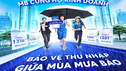 Nhẹ gánh âu lo nhờ có MB bảo vệ nguồn thu nhập mùa bão
