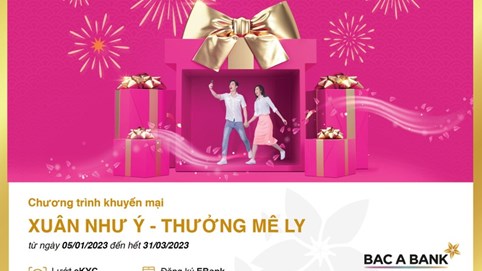 Đón xuân như ý - nhận thưởng mê ly cùng BAC A BANK