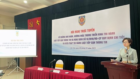 Bộ Tư pháp tổ chức Hội nghị trực tuyến toàn quốc về triển khai thi hành Luật Tiếp cận thông tin