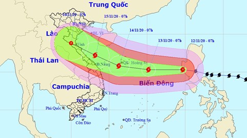 Bão Vamco vào Biển Đông