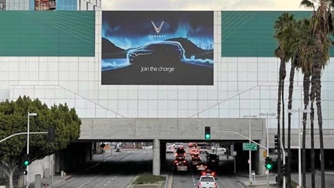 Hé lộ những hình ảnh VinFast đầu tiên trên đất Mỹ 