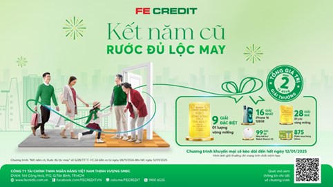 FE CREDIT khuyến mãi tưng bừng nhân tháng sinh nhật và cuối năm
