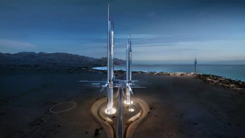 Thế giới ngỡ ngàng với tổ hợp tháp khổng lồ cao hơn 200 mét giữa sa mạc, được ví như ‘cánh cổng tới tương lai’: Đứng sau là ‘vị đại gia’ có tiếng, chi hàng trăm tỷ USD cũng không tiếc