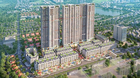 Văn Phú - Invest tổ chức lễ cất nóc dự án The Terra - An Hưng
