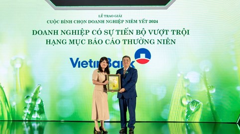VietinBank giành cú đúp giải thưởng về Báo cáo thường niên tại VLCA 2024 