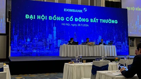 ĐHĐCĐ bất thường Eximbank (EIB): Chuyển trụ sở ra Hà Nội vì lượng khách hàng không tăng trong 10 năm, muốn đưa thương hiệu Eximbank phủ kín toàn quốc