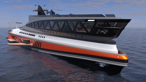 Cận cảnh siêu du thuyền 'cá mập' trị giá 550 triệu USD