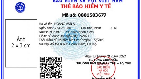Thay đổi thẻ BHYT mới từ tháng 4/2021