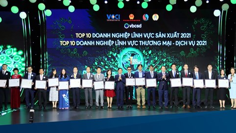 Tập đoàn BRG được vinh danh Top 10 Doanh nghiệp phát triển bền vững Việt Nam 2021 