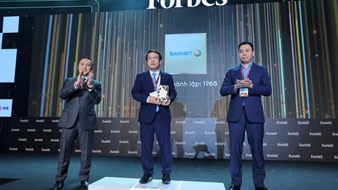 Bảo Việt - thương hiệu đứng đầu ngành bảo hiểm trong “25 thương hiệu tài chính dẫn đầu” do Forbes bình chọn