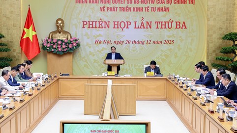 Thủ tướng: Củng cố niềm tin, hành động thực chất, hiệu quả, đột phá để phát triển kinh tế tư nhân
