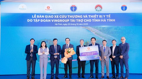 Vingroup hỗ trợ Hà Tĩnh chuẩn hóa cấp cứu ngoại viện từ phương tiện đến con người