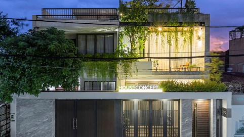 Nhà mặt tiền 5 m nhưng rộng bất ngờ vì một mẹo nhỏ