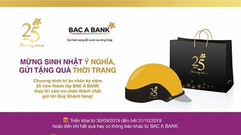 Cùng BAC A BANK mừng sinh nhật ý nghĩa, gửi tặng quà thời trang