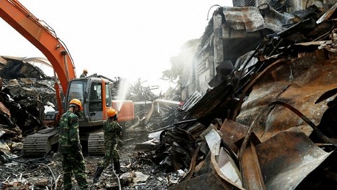 Vụ cháy Công ty Rạng Đông: Tiêu tẩy xong khu vực ô nhiễm phức tạp nhất