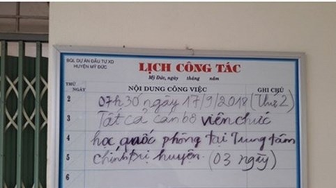 Hà Nội: Lãnh đạo Ban quản lý dự án đầu tư xây dựng huyện Mỹ Đức có “be” thầu?